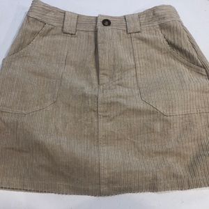 Love Riche tan corduroy skirt